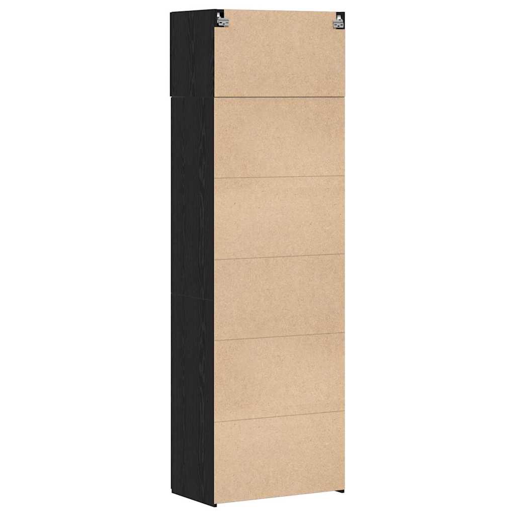 vidaXL Szafka do przechowywania 3 pcs Czarny Dąb