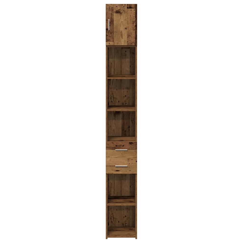 vidaXL Szafka do przechowywania 2 pcs Stare drewno 30 x 42,5 x 225 cm