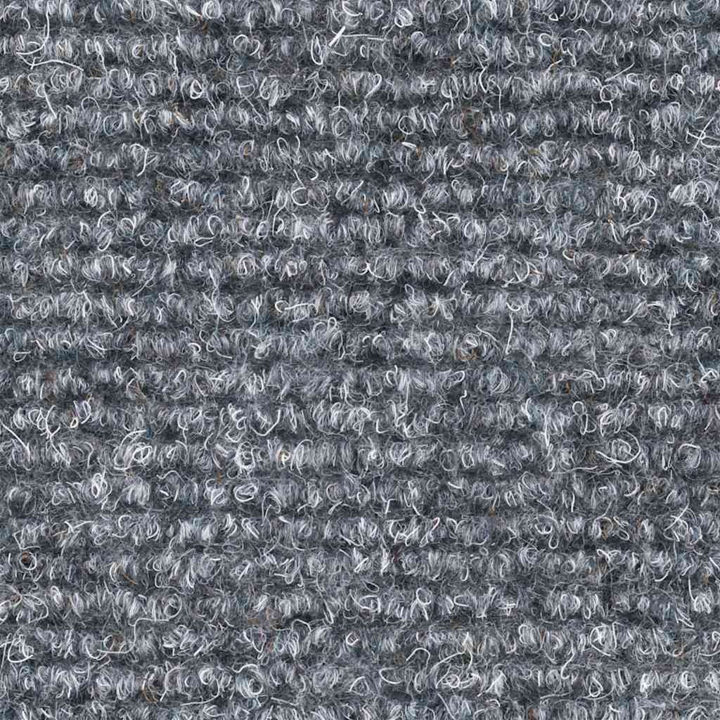 vidaXL Maty na schody samoprzylepne 20 szt. 65x21x4 cm Jasnoszary półokrągły duży