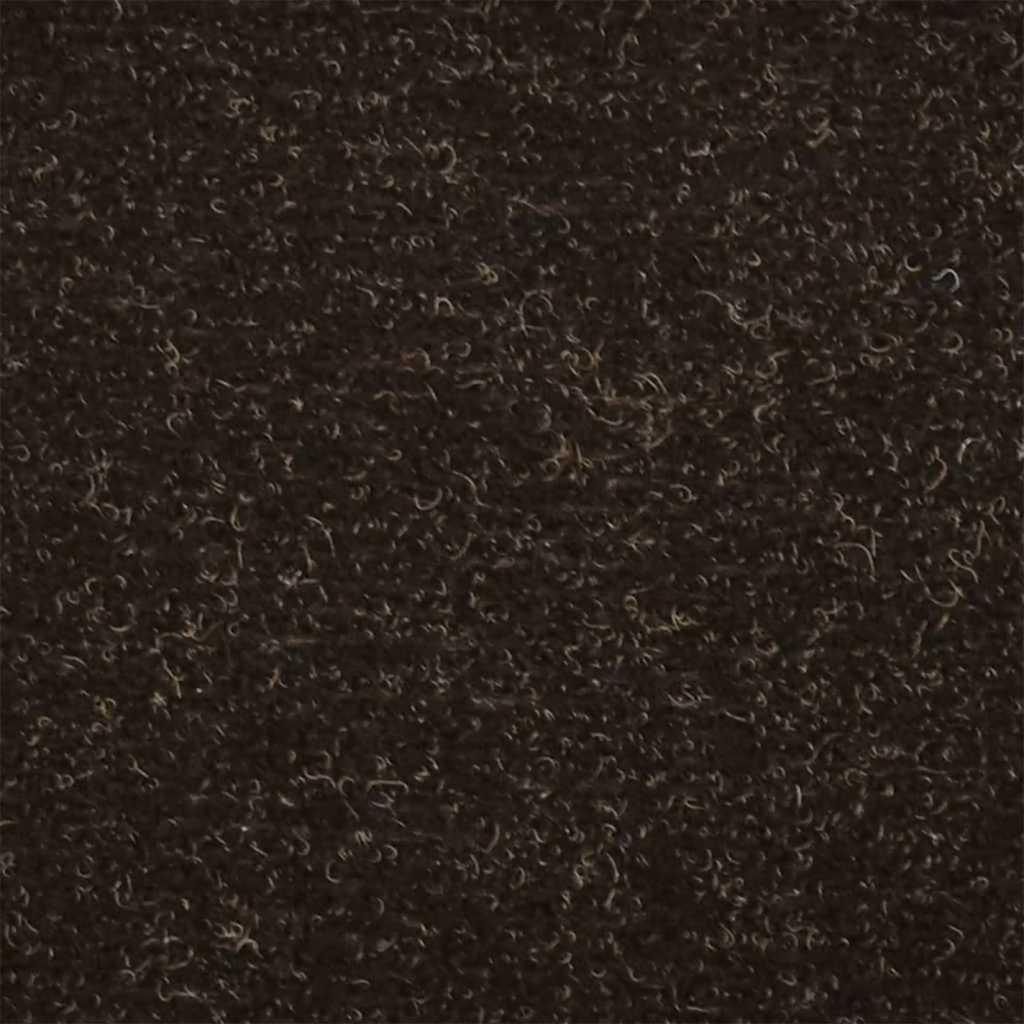 vidaXL Maty na schody samoprzylepne 20 szt. 65x21x4 cm Ciemnobrązowe półokrągłe duże