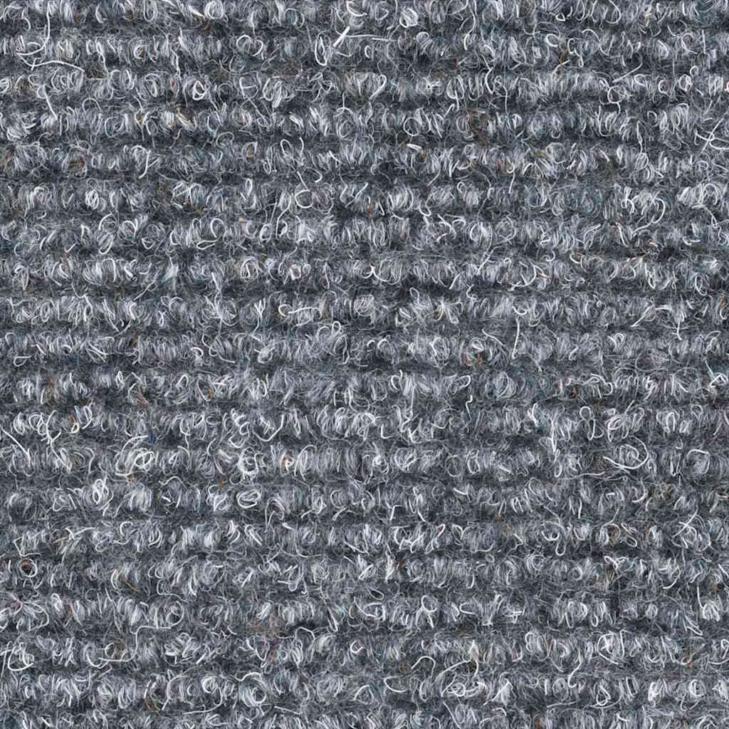 vidaXL Maty na schody samoprzylepne 30 szt. 65x21x4 cm Jasnoszary Półokrągły Duży