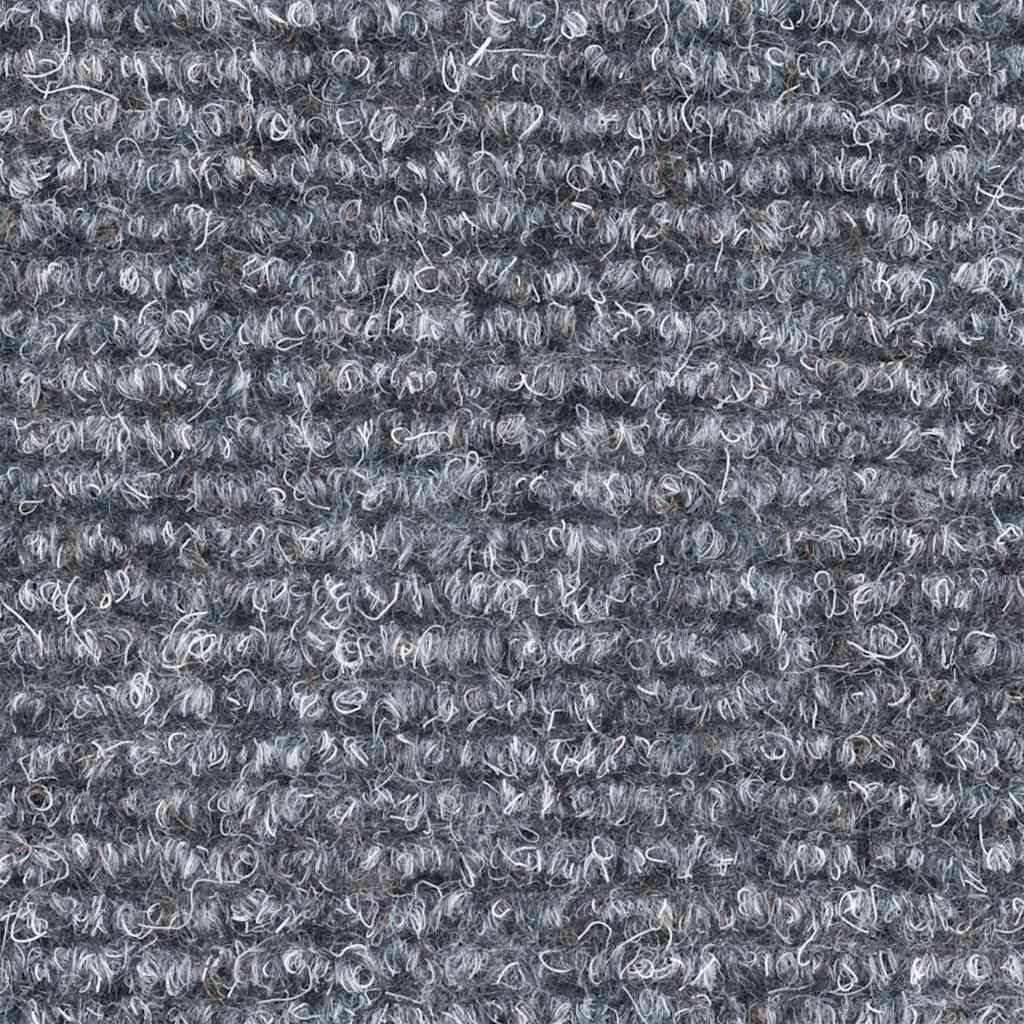 vidaXL Maty na schody samoprzylepne 20 szt. 56x17x3 cm Jasnoszary półokrągły