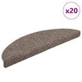 vidaXL Maty na schody samoprzylepne 20 szt. 56x17x3 cm beżowe półokrągłe