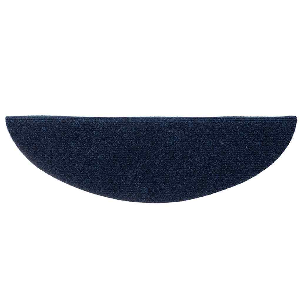 vidaXL Maty na schody samoprzylepne 20 szt. 56x17x3 cm granatowe półokrągłe