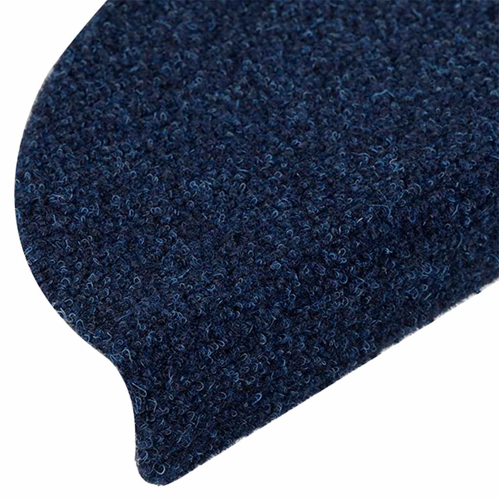 vidaXL Maty na schody samoprzylepne 20 szt. 56x17x3 cm granatowe półokrągłe