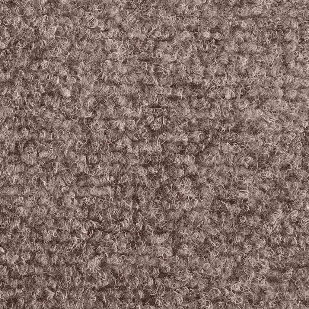 vidaXL Maty na schody samoprzylepne 30 szt. 56x17x3 cm jasnobrązowe półokrągłe