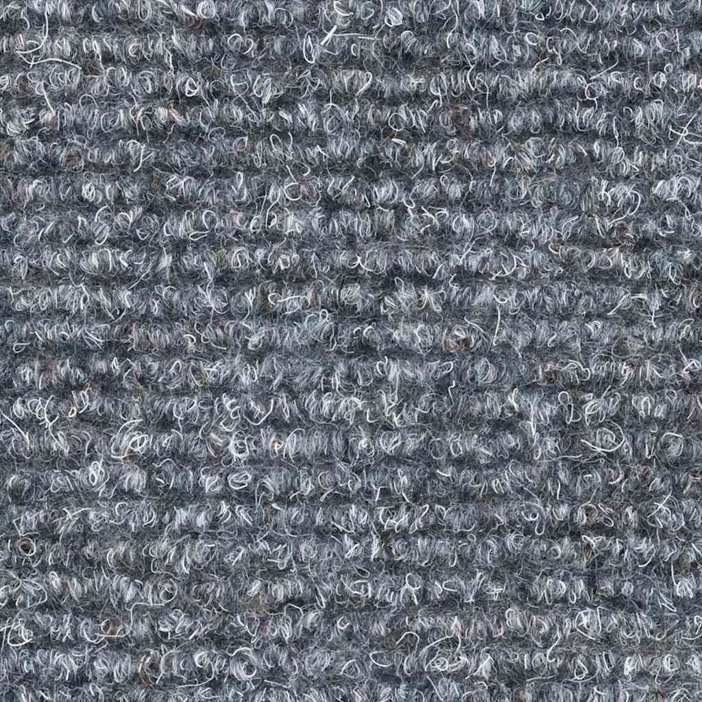 vidaXL Maty na schody samoprzylepne 30 szt. 56x17x3 cm Jasnoszary półokrągły