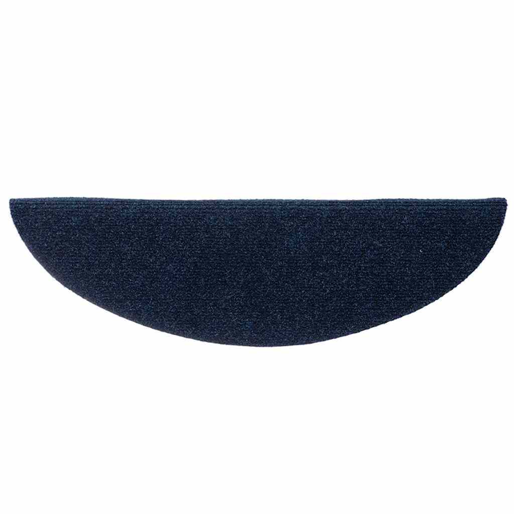 vidaXL Maty na schody samoprzylepne 30 szt. 56x17x3 cm granatowe półokrągłe