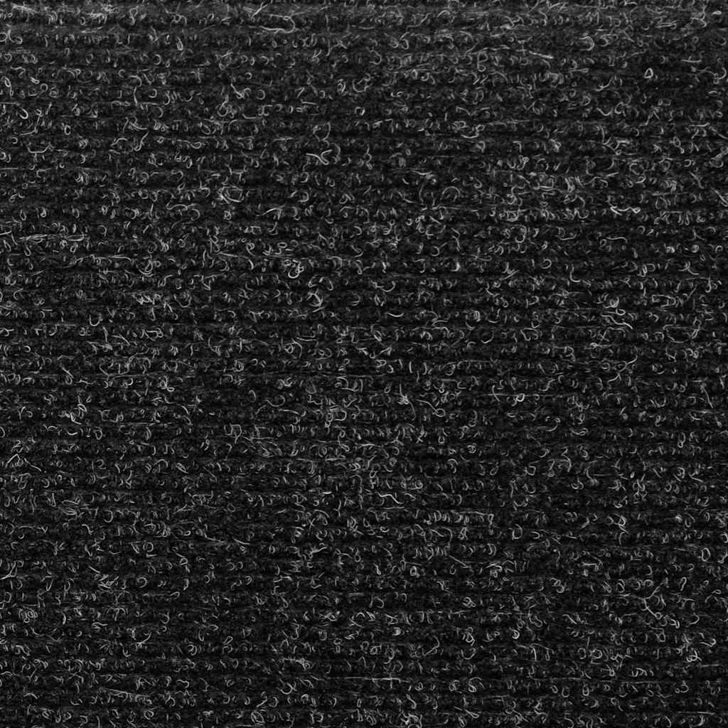 vidaXL Maty na schody samoprzylepne 30 szt. 65x21x4 cm, czarne, prostokątne, z krawędzią