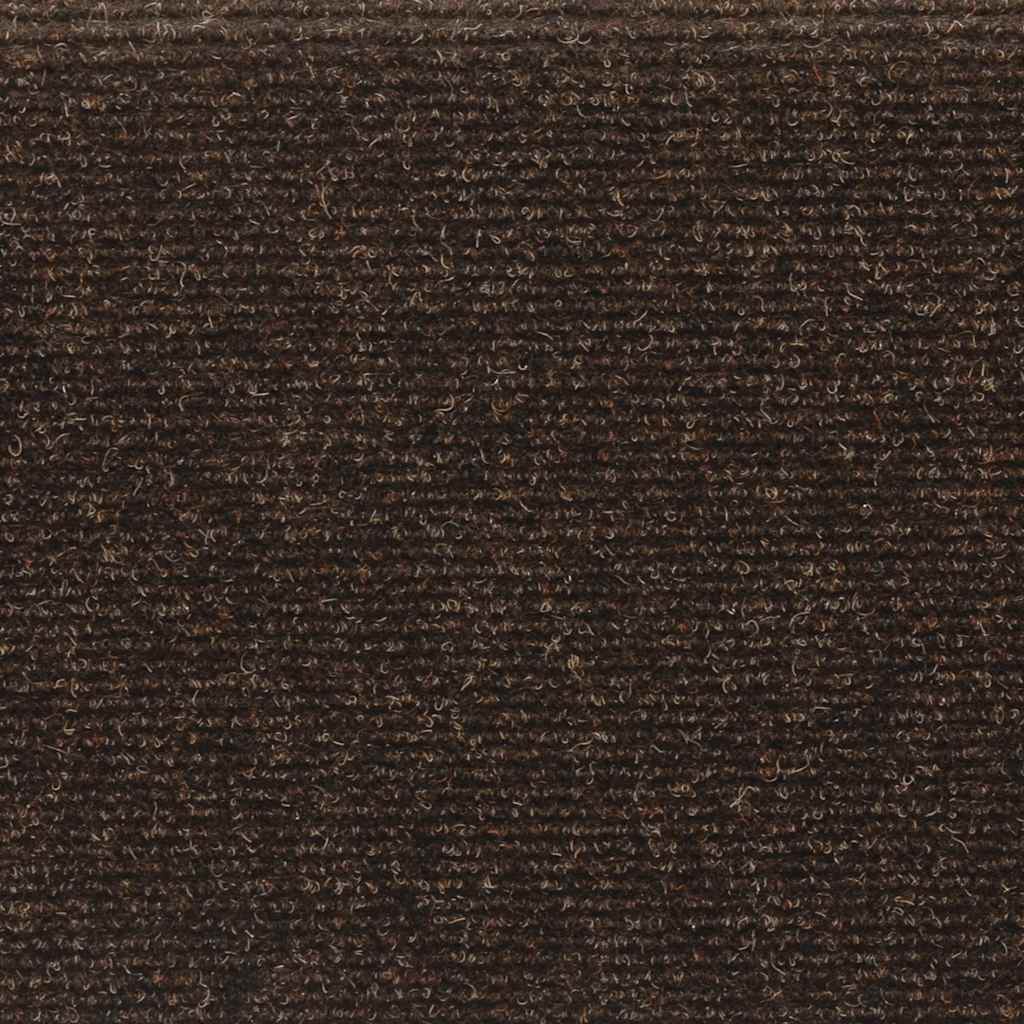 vidaXL Maty na schody samoprzylepne 30 szt. 65x21x4 cm Brązowe prostokątne krawędzie