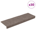 vidaXL Maty na schody samoprzylepne 30 szt. 65x21x4 cm beżowe prostokątne krawędzie