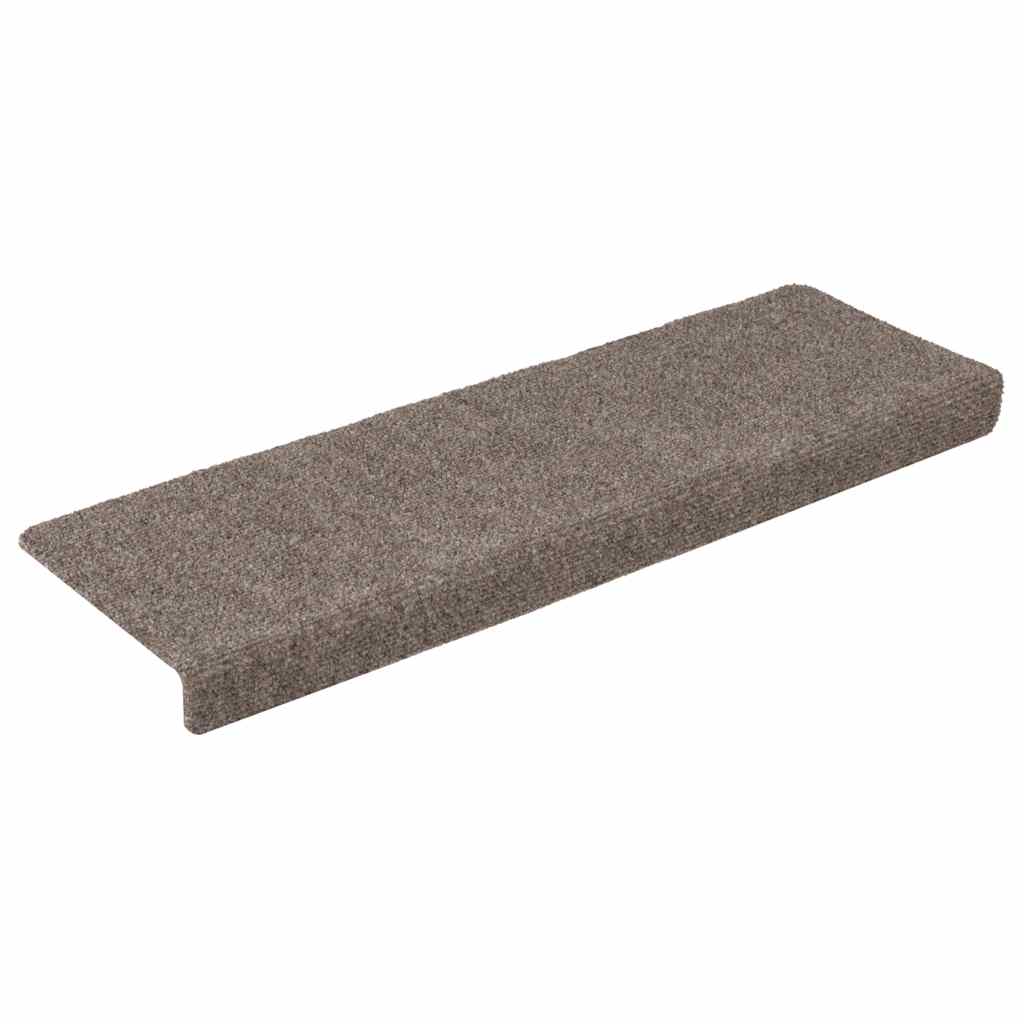 vidaXL Maty na schody samoprzylepne 30 szt. 65x21x4 cm beżowe prostokątne krawędzie