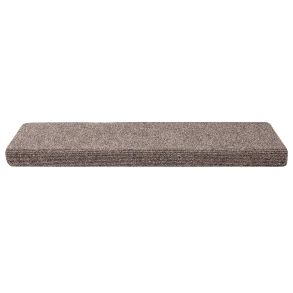 vidaXL Maty na schody samoprzylepne 30 szt. 65x21x4 cm beżowe prostokątne krawędzie