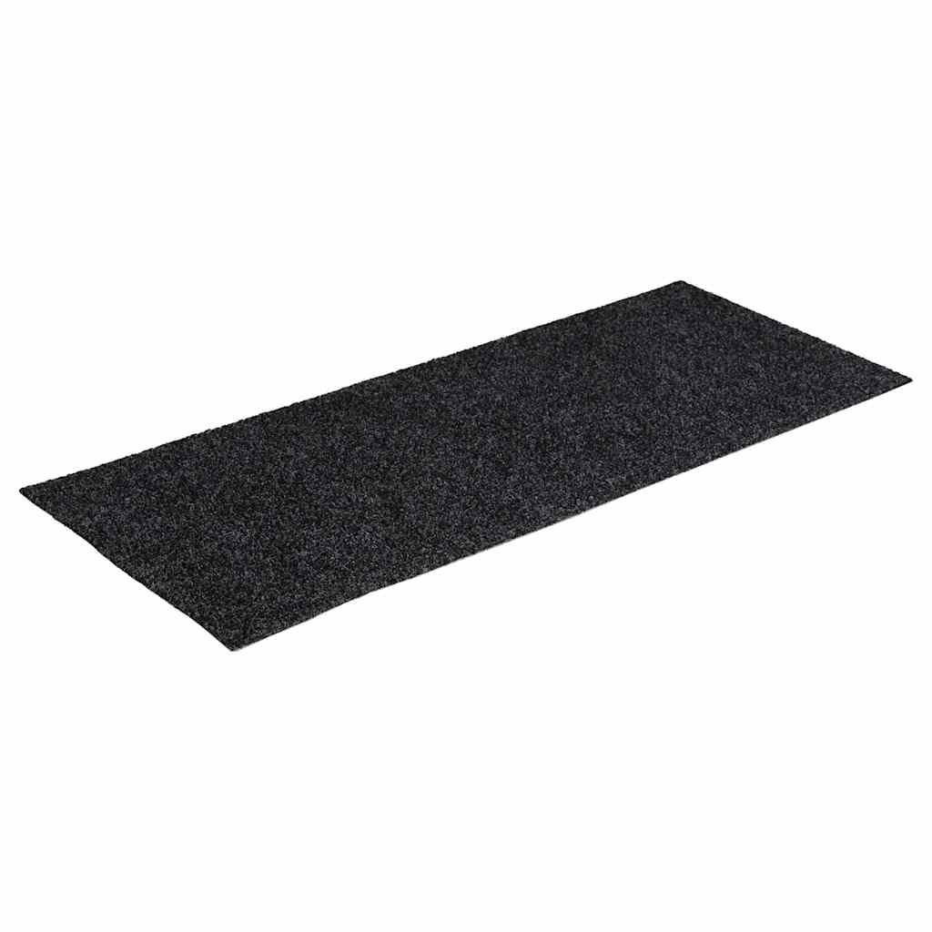 vidaXL Maty na schody samoprzylepne 30 szt. 60x25 cm ciemnoszare prostokątne