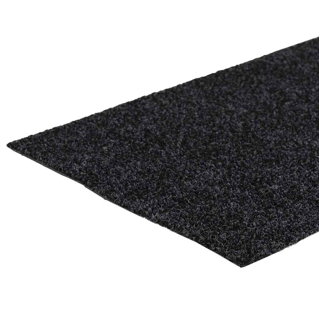 vidaXL Maty na schody samoprzylepne 30 szt. 60x25 cm ciemnoszare prostokątne
