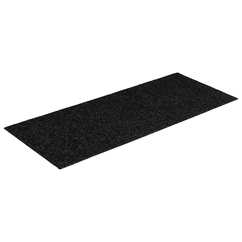 vidaXL Maty na schody samoprzylepne 30 szt. 60x25 cm czarne prostokątne