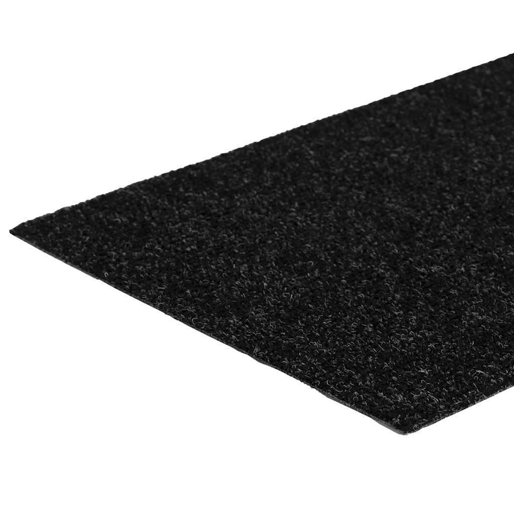 vidaXL Maty na schody samoprzylepne 30 szt. 60x25 cm czarne prostokątne