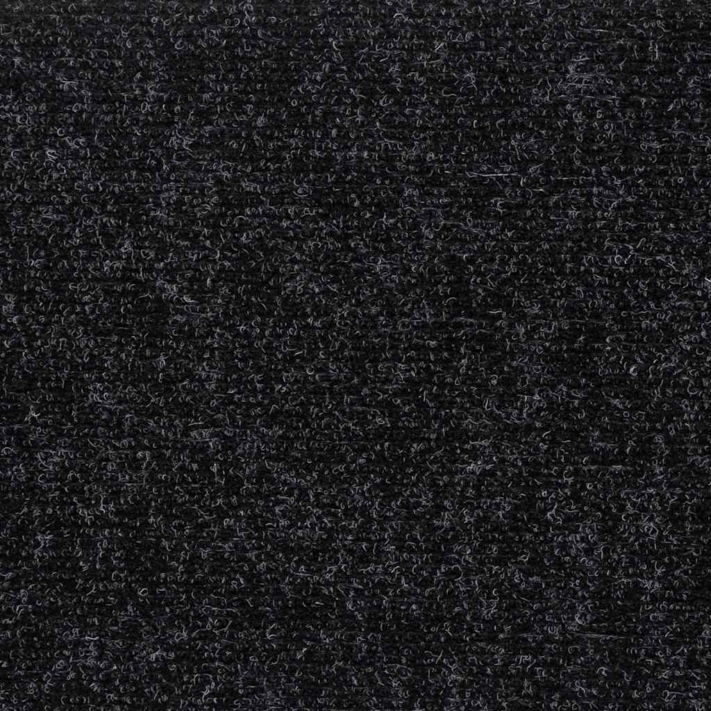 vidaXL Maty na schody samoprzylepne 30 szt. 60x25 cm czarne prostokątne