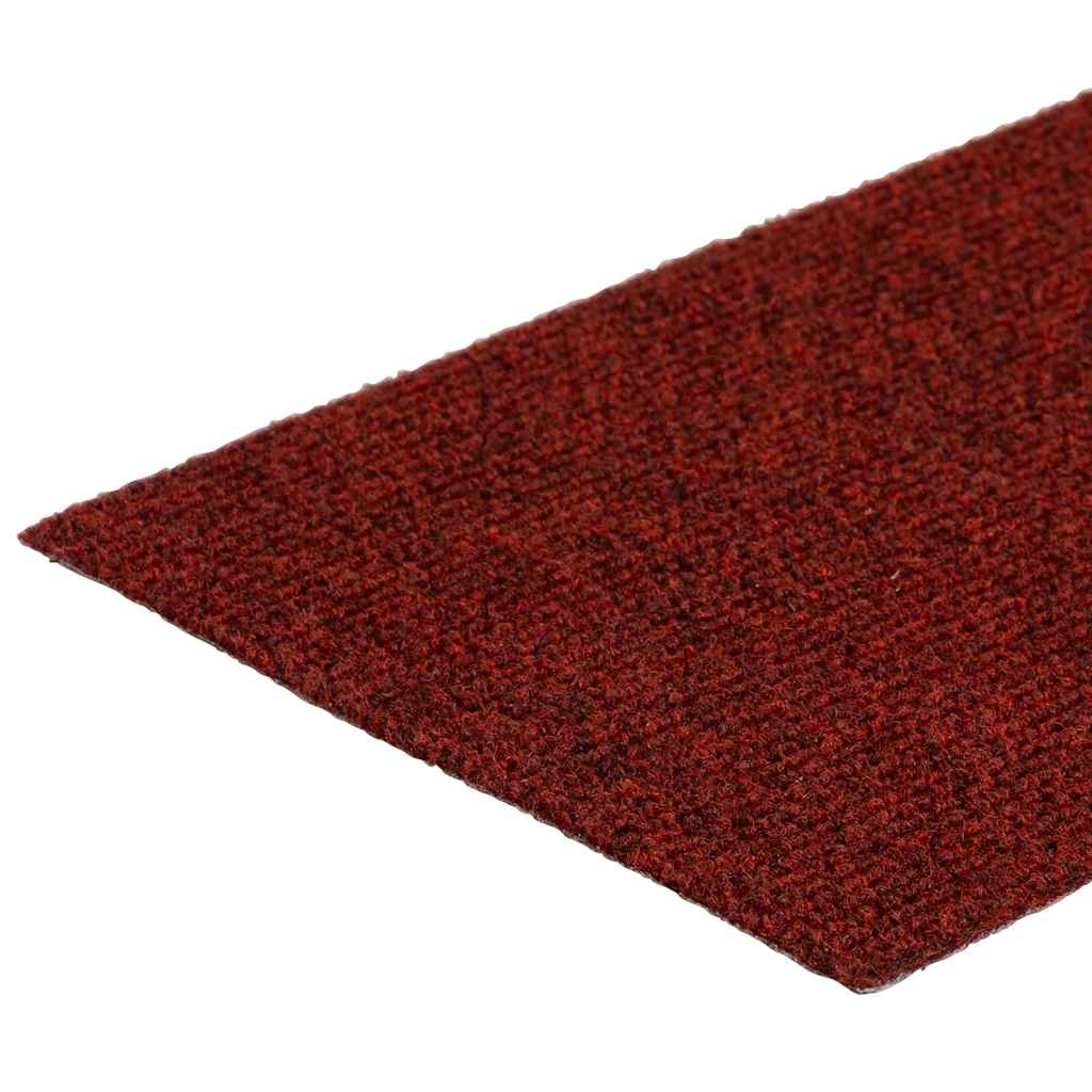 vidaXL Maty na schody samoprzylepne 30 szt. 60x25 cm Bordowo-czerwone prostokątne