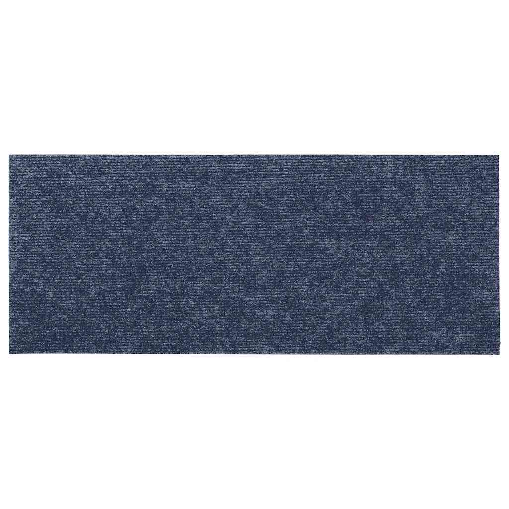 vidaXL Maty na schody samoprzylepne 30 szt. 60x25 cm Szaro-niebieskie prostokątne