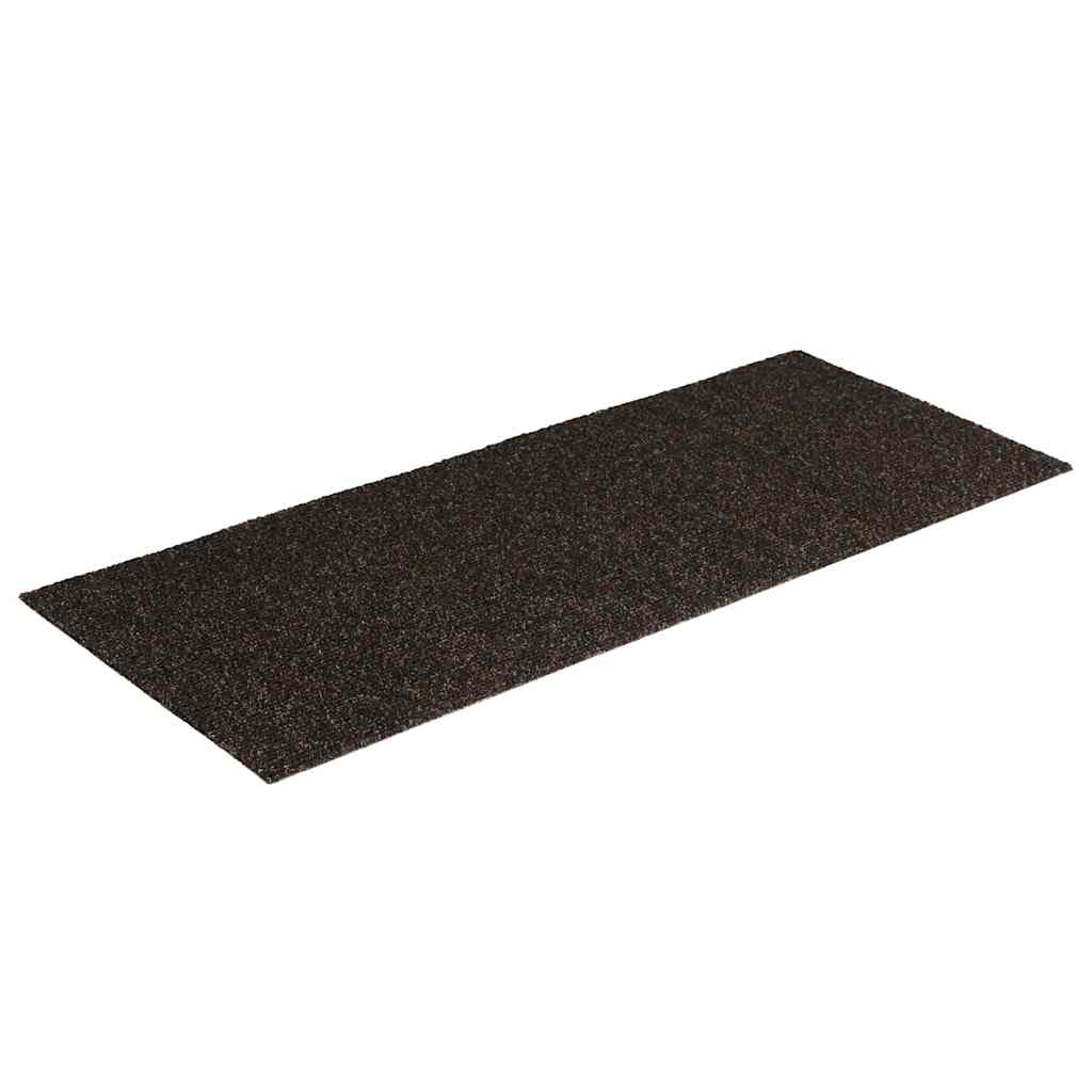 vidaXL Maty na schody samoprzylepne 30 szt. 60x25 cm Ciemnobrązowe prostokątne