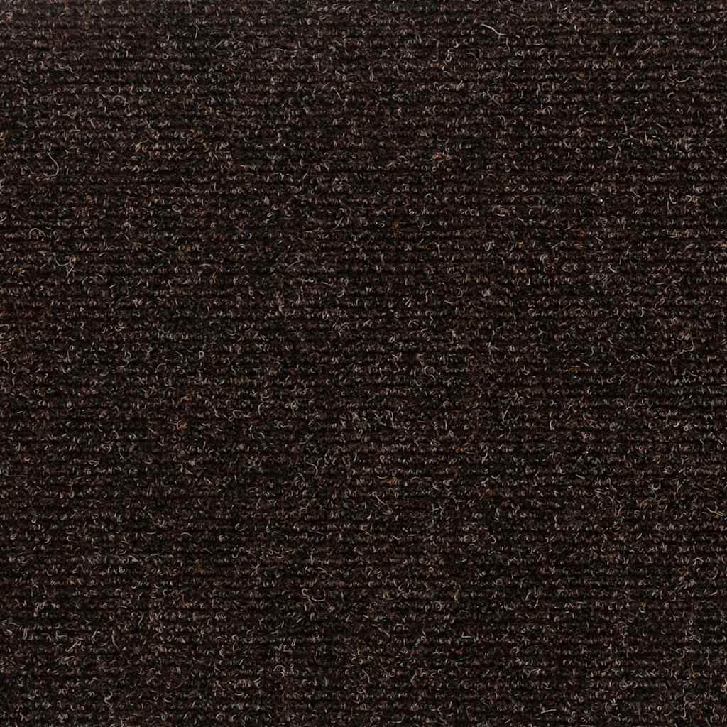 vidaXL Maty na schody samoprzylepne 30 szt. 60x25 cm Ciemnobrązowe prostokątne