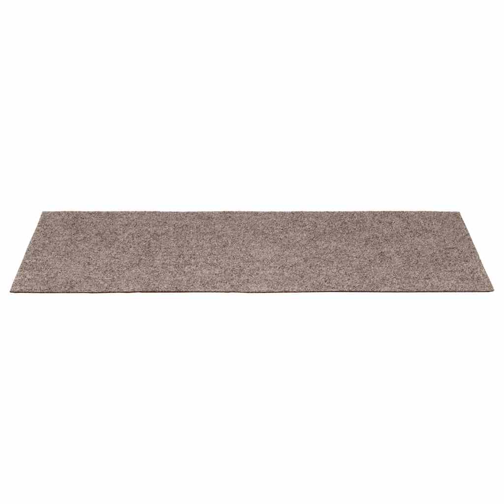 vidaXL Maty na schody samoprzylepne 30 szt. 60x25 cm beżowe prostokątne