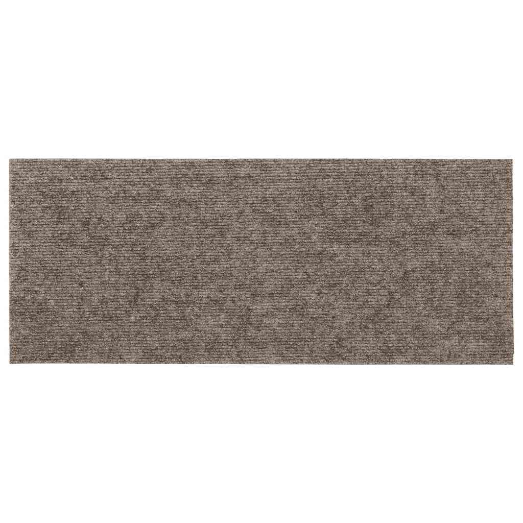 vidaXL Maty na schody samoprzylepne 30 szt. 60x25 cm beżowe prostokątne