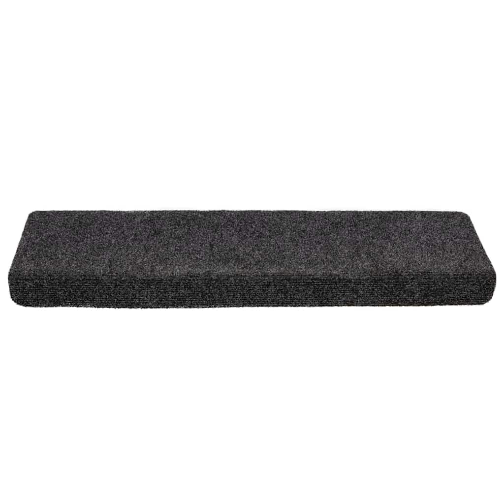 vidaXL Maty na schody samoprzylepne 20 szt. 65x21x4 cm ciemnoszare, prostokątne krawędzie