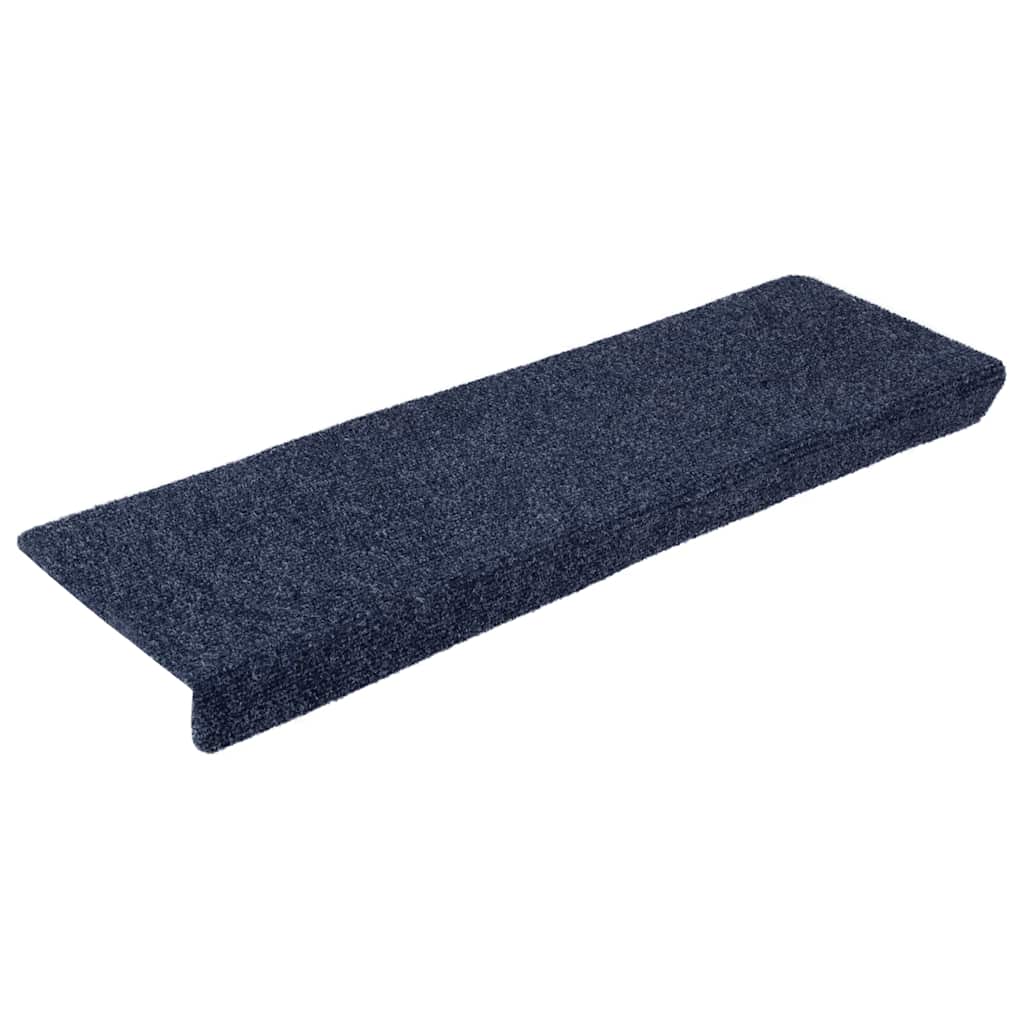 vidaXL Maty na schody samoprzylepne 20 szt. 65x21x4 cm Antracytowe prostokątne krawędzie