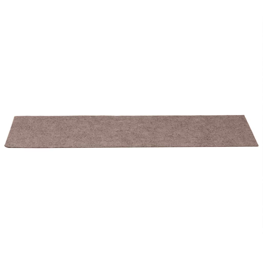 vidaXL Maty na schody samoprzylepne 30 szt. 76x20 cm Jasnobrązowe prostokątne