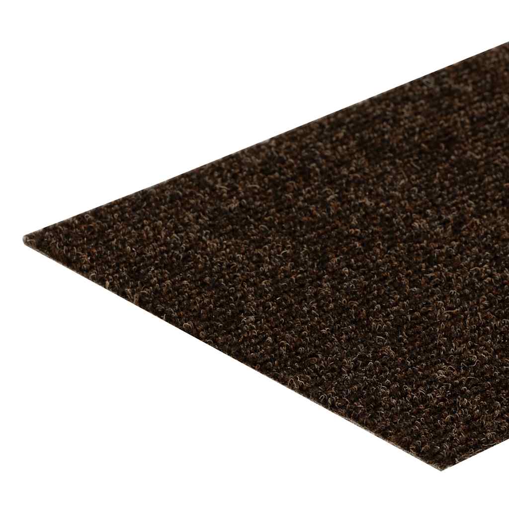 vidaXL Maty na schody samoprzylepne 30 szt. 76x20 cm Brązowe prostokątne