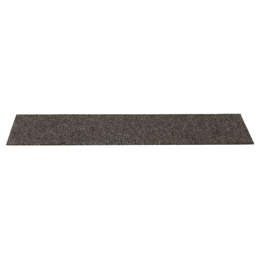 vidaXL Maty na schody samoprzylepne 30 szt. 76x20 cm Antracytowe prostokątne
