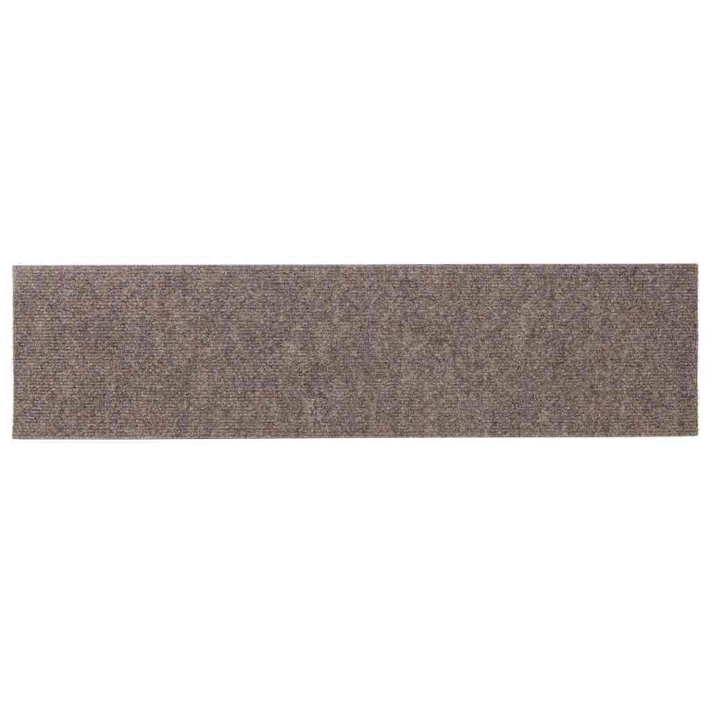 vidaXL Maty na schody samoprzylepne 30 szt. 76x20 cm beżowe prostokątne