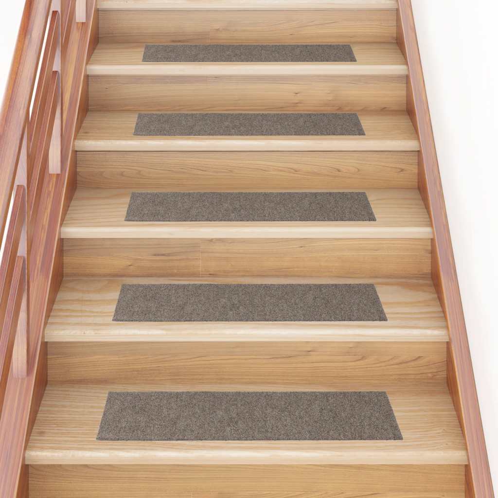 vidaXL Maty na schody samoprzylepne 30 szt. 76x20 cm beżowe prostokątne