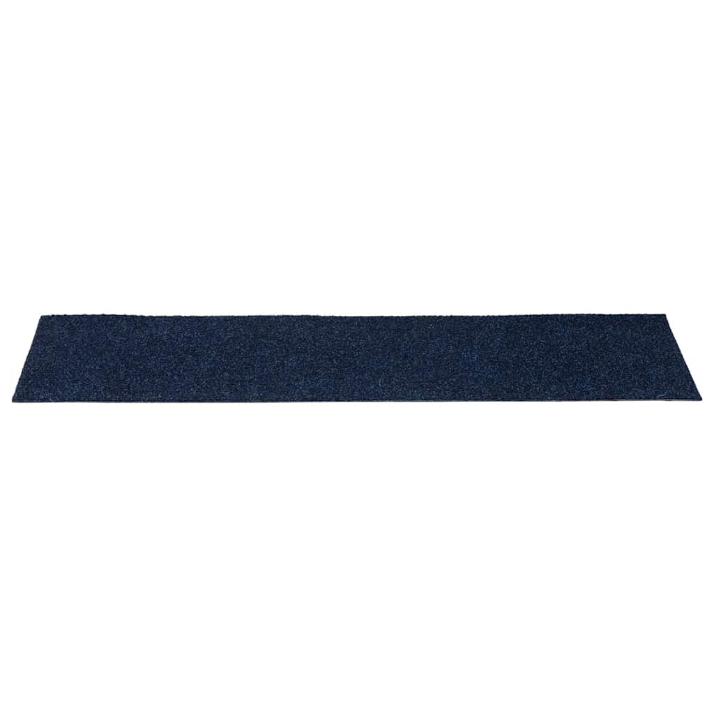 vidaXL Maty na schody samoprzylepne 30 szt. 76x20 cm Granatowe prostokątne