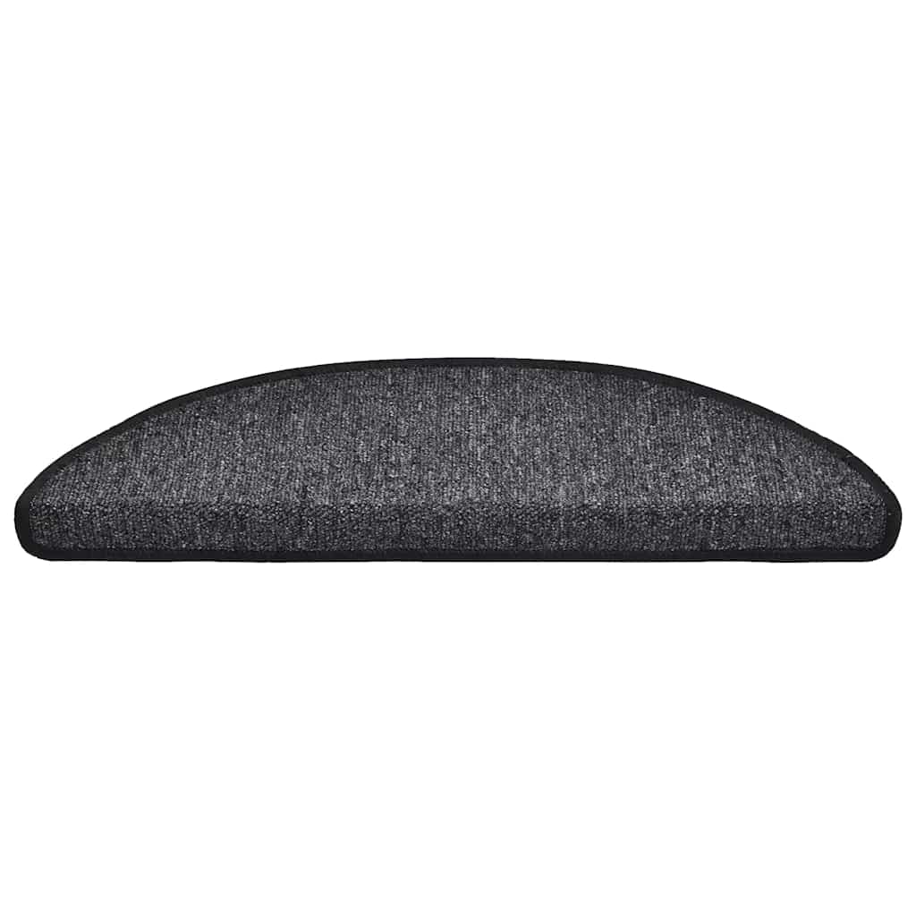 vidaXL Maty na schody 30 szt. 56x17x3 cm Antracyt Półokrągłe