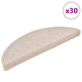 vidaXL Maty na schody 30 szt. 56x17x3 cm Taupe Półokrągłe