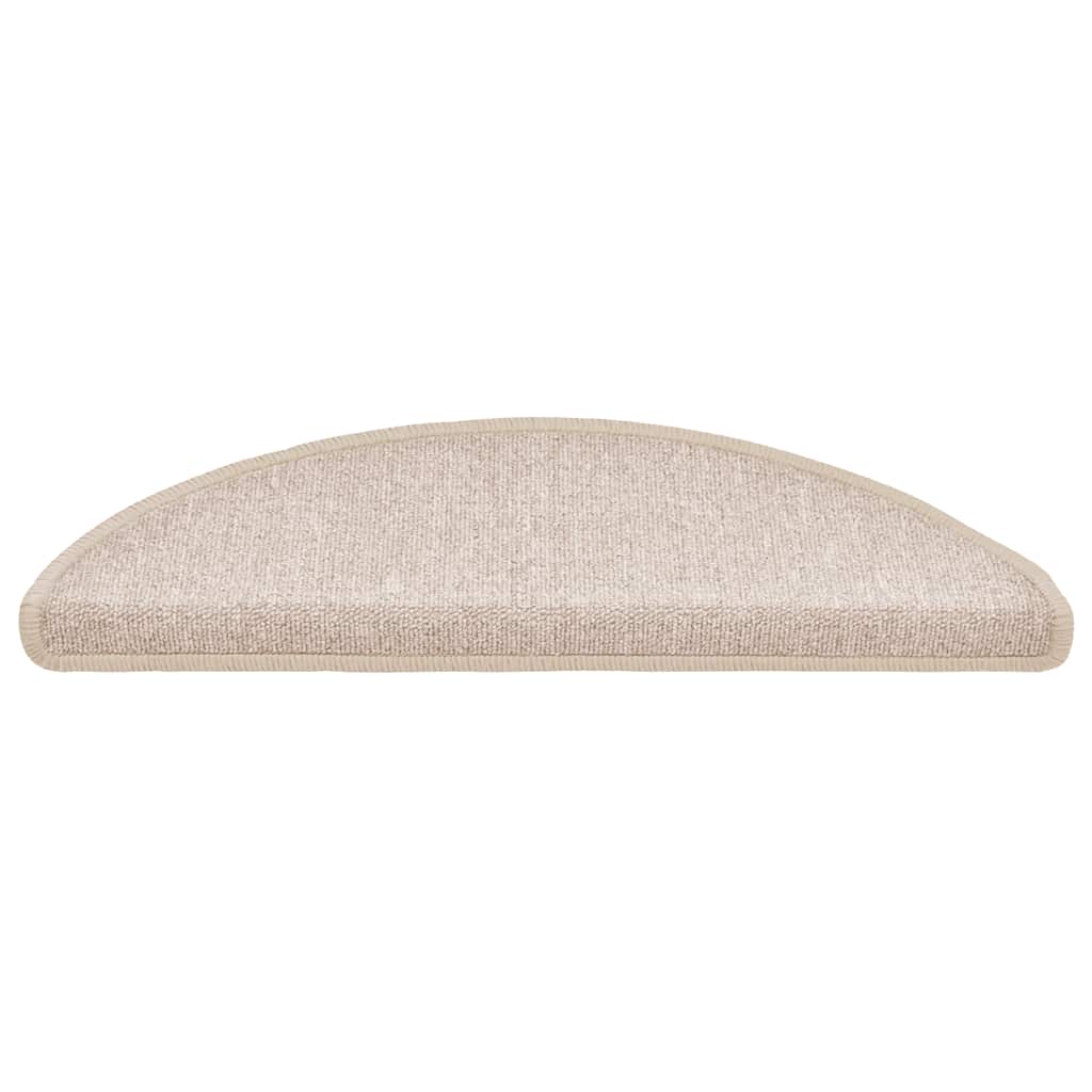 vidaXL Maty na schody 30 szt. 56x17x3 cm Taupe Półokrągłe