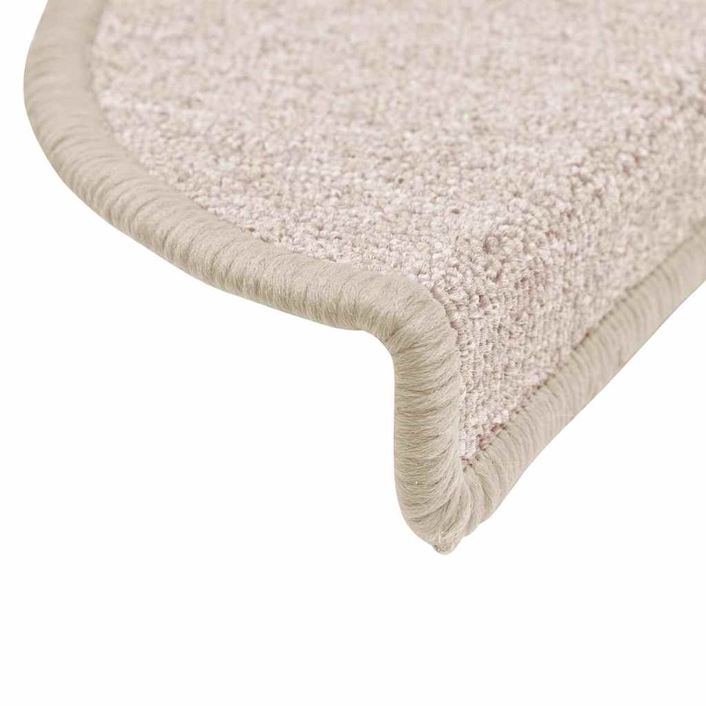 vidaXL Maty na schody 30 szt. 56x17x3 cm Taupe Półokrągłe
