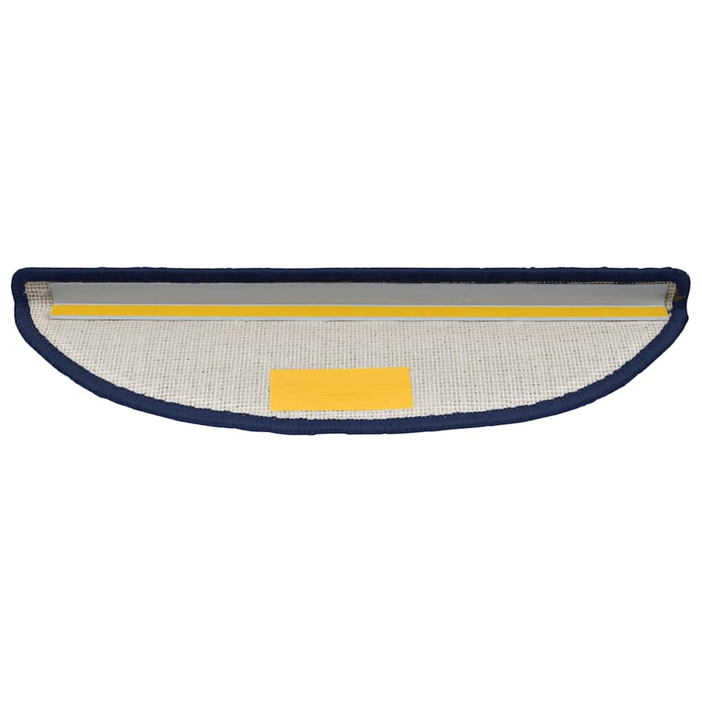 vidaXL Maty na schody 30 szt. 56x17x3 cm Niebieskie półokrągłe