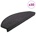 vidaXL Maty na schody 30 szt. 65x24x4 cm Antracytowe półokrągłe duże