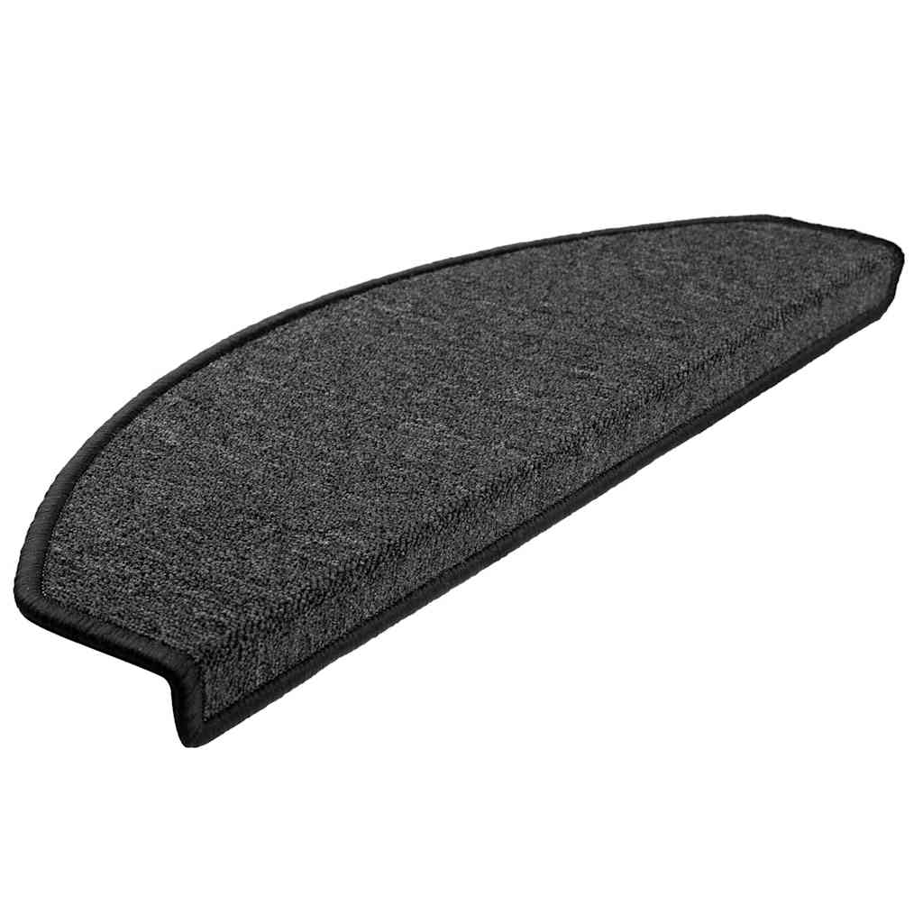 vidaXL Maty na schody 30 szt. 65x24x4 cm Antracytowe półokrągłe duże