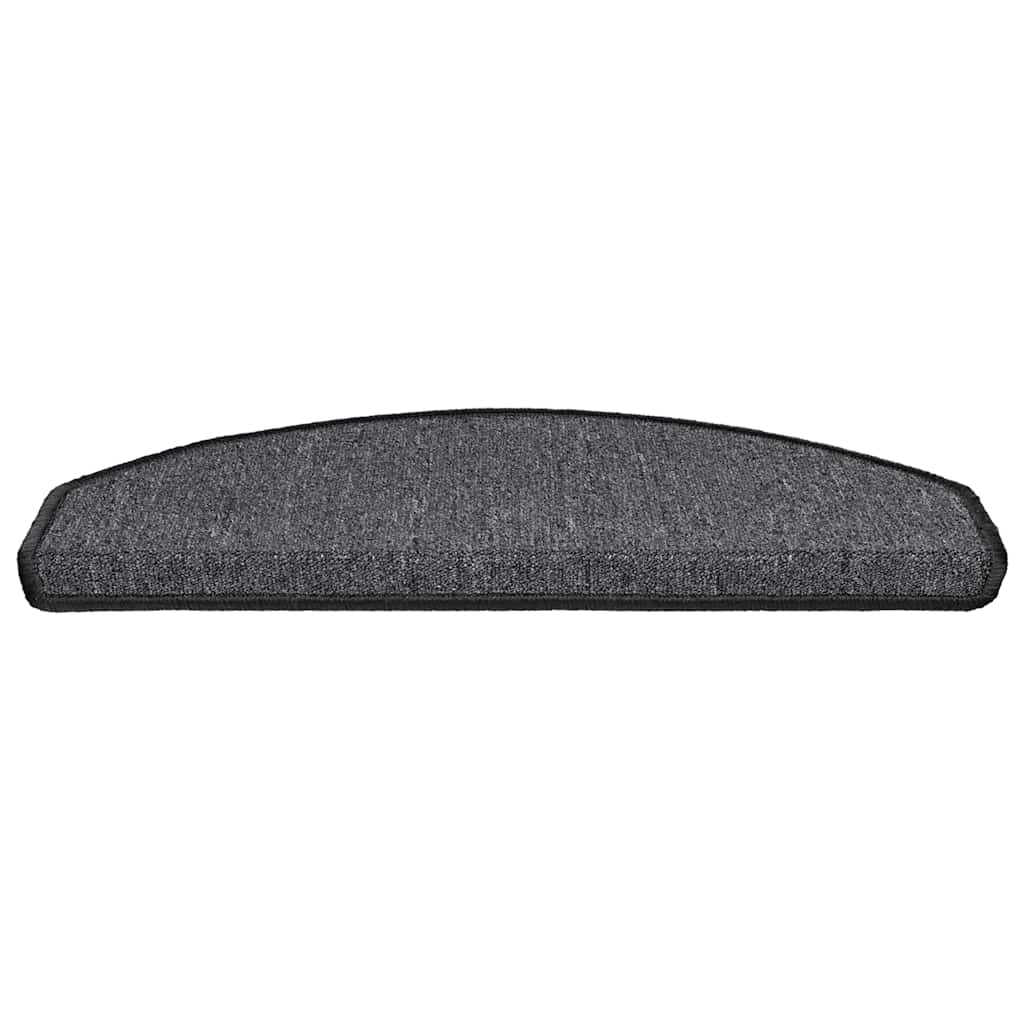 vidaXL Maty na schody 30 szt. 65x24x4 cm Antracytowe półokrągłe duże