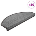 vidaXL Maty na schody 30 szt. 65x24x4 cm Ciemnoszary Półokrągły Duży