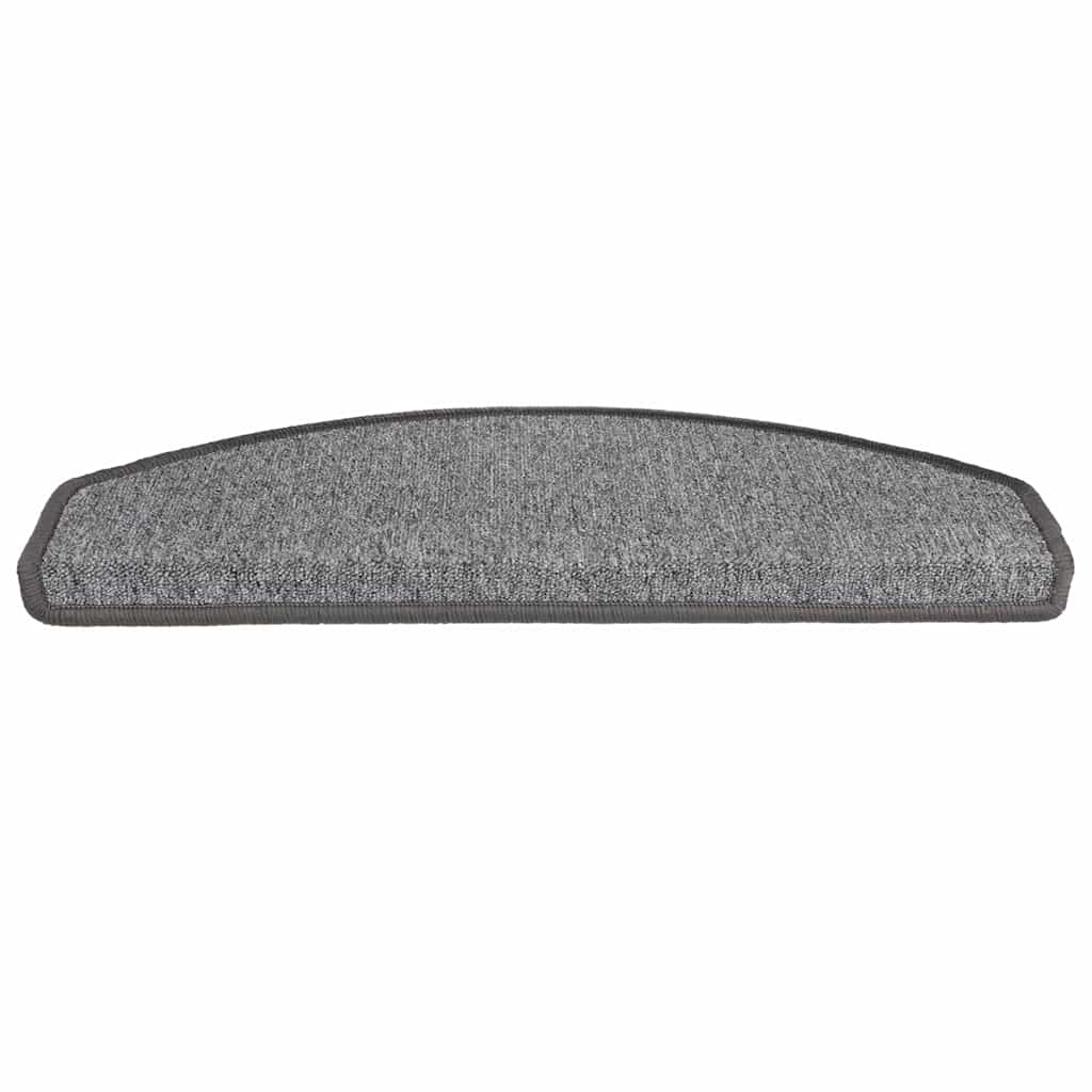vidaXL Maty na schody 30 szt. 65x24x4 cm Ciemnoszary Półokrągły Duży