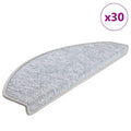 vidaXL Maty na schody 30 szt. 65x24x4 cm Jasnoszare Półokrągłe Duże