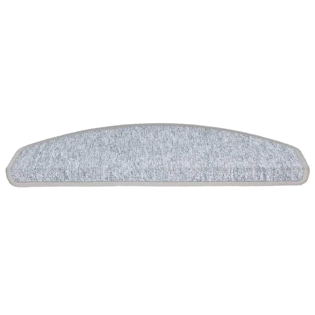 vidaXL Maty na schody 30 szt. 65x24x4 cm Jasnoszare Półokrągłe Duże