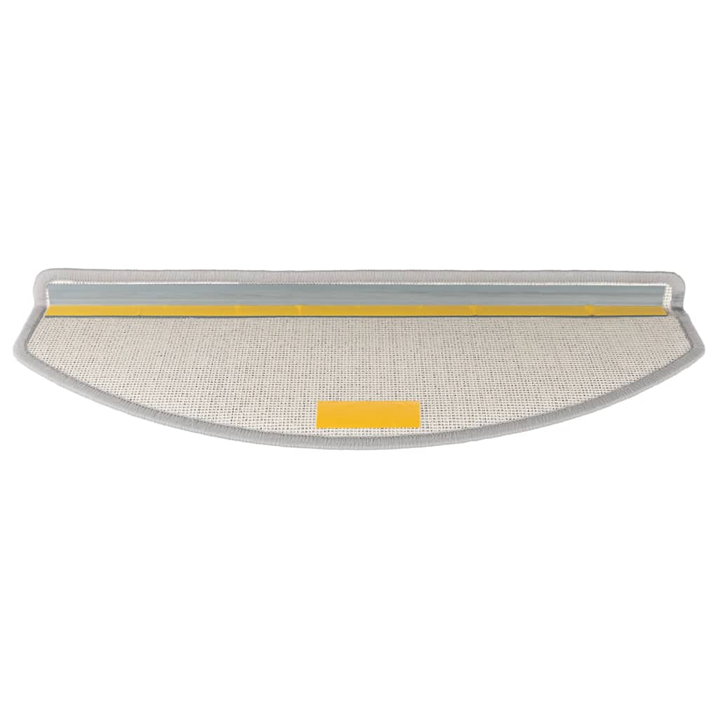 vidaXL Maty na schody 30 szt. 65x24x4 cm Jasnoszare Półokrągłe Duże