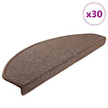 vidaXL Maty na schody 30 szt. 65x24x4 cm Brąz kawowy Półokrągły Duży